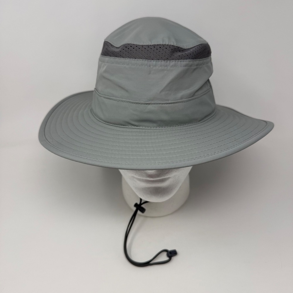 Sunday Afternoons Adventure Hat Gray Sun Protection Wide Brim Mesh Vents Medium